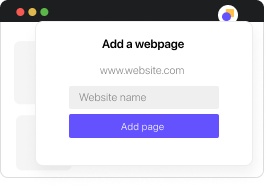 ruttl add a webpage to project ui shot